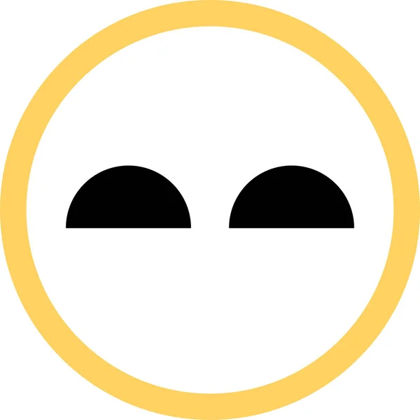 Gesicht Emoticon Symbol Vektorillustration — Stockvektor