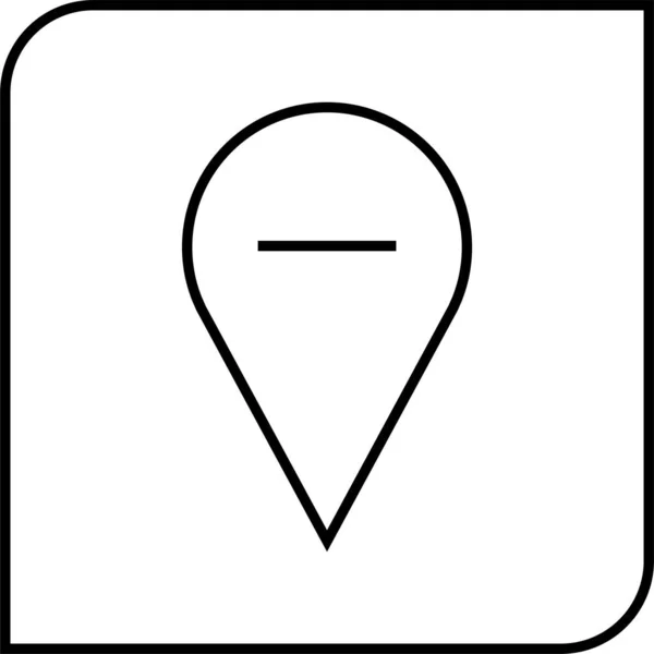 Locatie Icoon Navigatie Icoon Kaartpictogram Vectorafbeelding — Stockvector