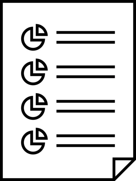 Einfache Icon Vektor Illustration Für Berichte — Stockvektor