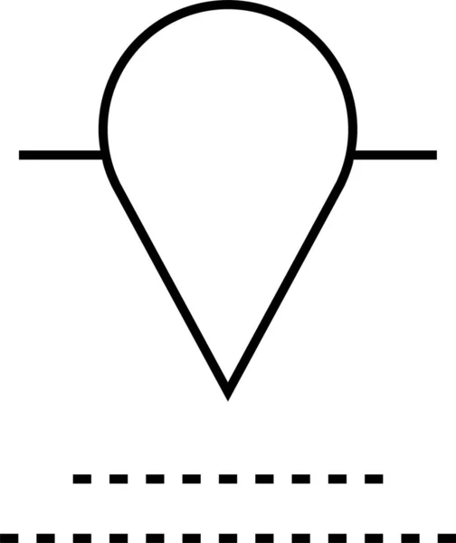 Icono Ubicación Icono Navegación Mapa Icono Vector Ilustración — Vector de stock