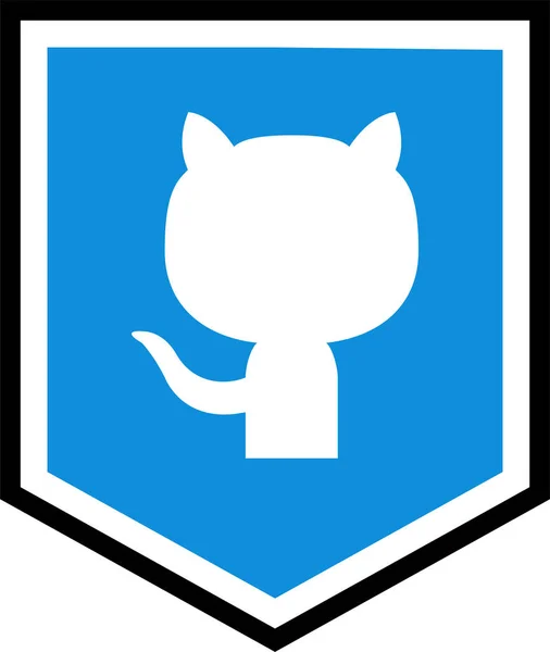 github sosyal medya logosu, vektör illüstrasyonu