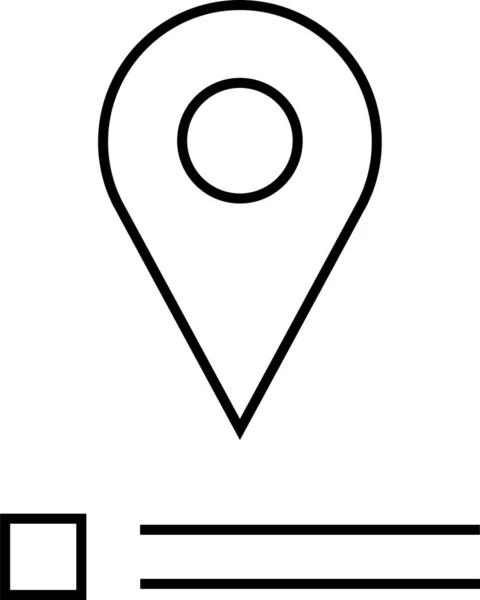 Значок Місця Розташування Значок Навігації Значок Карти Векторні Ілюстрації — стоковий вектор