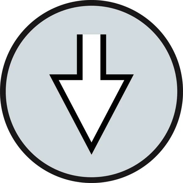 Pfeil Symbol Der Benutzeroberfläche Vektorillustration — Stockvektor