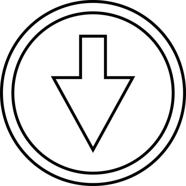 Pfeil Symbol Der Benutzeroberfläche Vektorillustration — Stockvektor