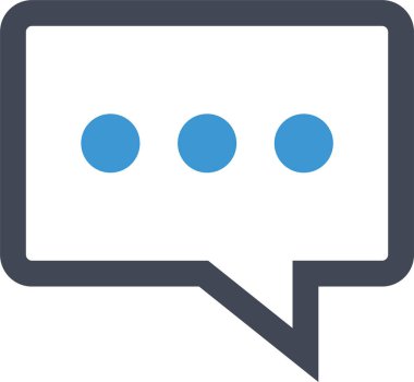 sohbet simgesi vektör illüstrasyonu