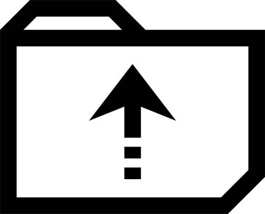 kullanıcı arayüzü yukarı ok simgesi, vektör illüstrasyonu