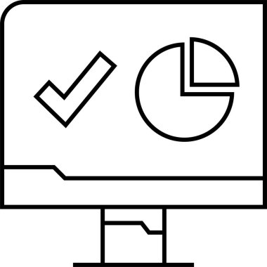 Basit web bilgi simgesi, vektör illüstrasyonu