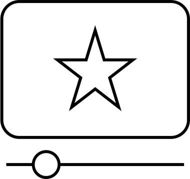 Yıldız. Web simgesi basit illüstrasyon