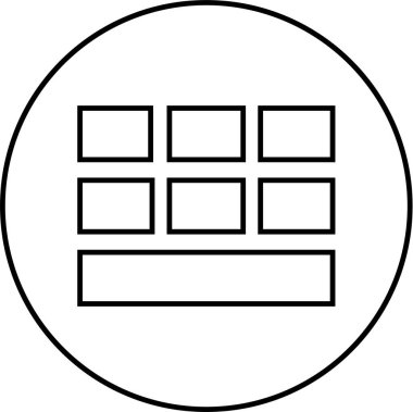 Web arayüzü simgesi, vektör illüstrasyonu