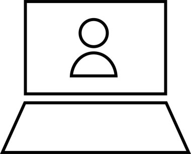 kullanıcı. Web simgesi basit illüstrasyon