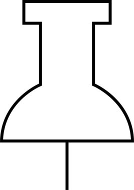 Tek bir beyaz önlüğün vektör çizimi