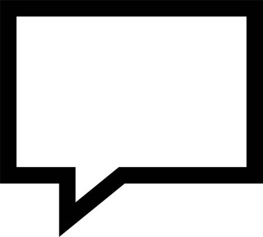 konuşma kabarcığı vektör çizimi