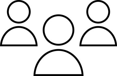 İnsan simgesinin vektör illüstrasyonu