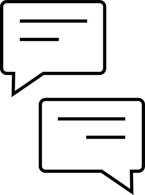 Sohbet mesajı. Web simgesi