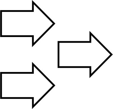 Basit alışveriş konsepti simgesi, vektör illüstrasyonu
