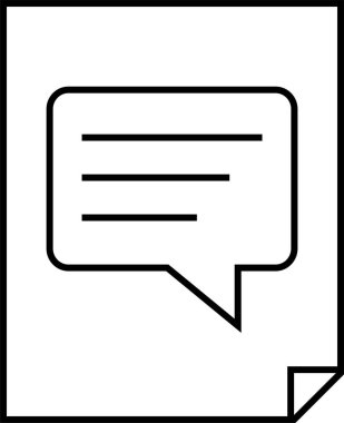 SMS ve Metin konuşma ikonu vektör illüstrasyonu