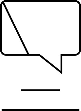 sohbet simgesi vektör illüstrasyonu 