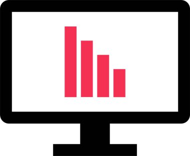 grafik ikonu vektör illüstrasyonu 