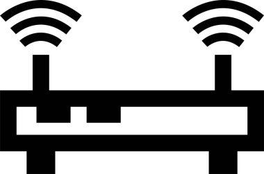 Wi-fi yönlendirici. Basit resimleme