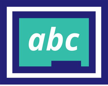 Metin ve mesajlı mavi pul