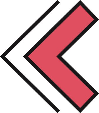 kullanıcı arayüzü ok simgesi, vektör illüstrasyonu