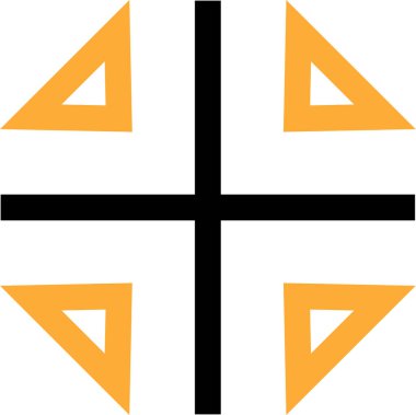 çapraz işaret simgesi vektör illüstrasyonu 