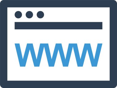 www web sitesi konsept simgesi, vektör illüstrasyonu
