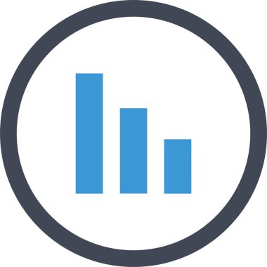 Basit rapor simgesi vektör illüstrasyonu