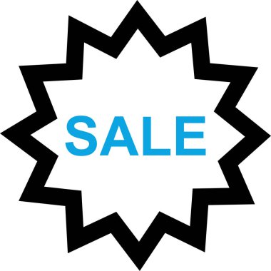 İndirim. Web simgesi basit illüstrasyon