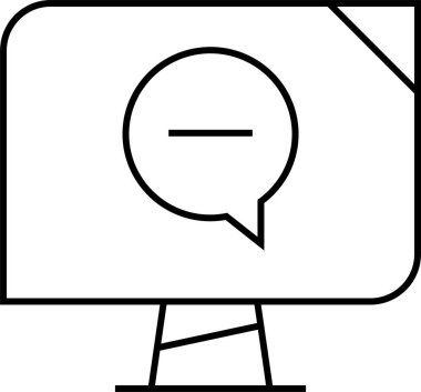 SMS ve Metin konuşma ikonu vektör illüstrasyonu