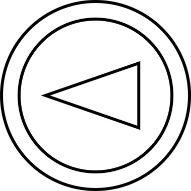 Soyut geometrik şekillerin basit simgesi, vektör illüstrasyonu