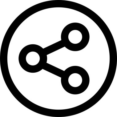 Paylaş. Web simgesi basit illüstrasyon