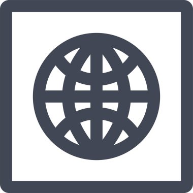 Web arayüzü simgesi, vektör illüstrasyonu