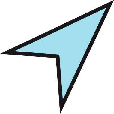 kullanıcı arayüzü ok simgesi, vektör illüstrasyonu