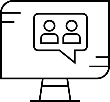 SMS ve Metin konuşma ikonu vektör illüstrasyonu