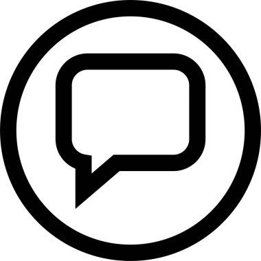 sohbet simgesi vektör illüstrasyonu