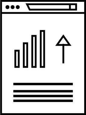 Basit web bilgi simgesi, vektör illüstrasyonu