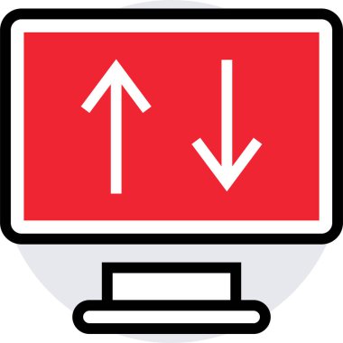 kullanıcı arayüzü yukarı ok simgesi, vektör illüstrasyonu