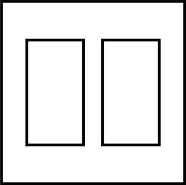 Web arayüzü simgesi, vektör illüstrasyonu