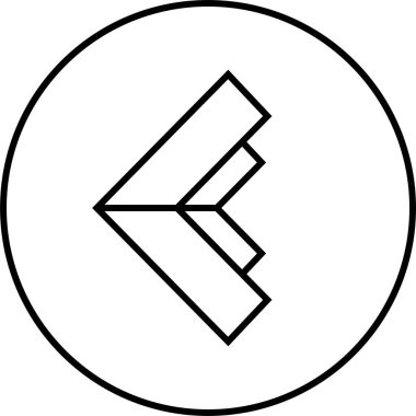 kullanıcı arayüzü ok simgesi, vektör illüstrasyonu