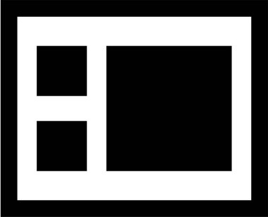 Web arayüzü simgesi, vektör illüstrasyonu