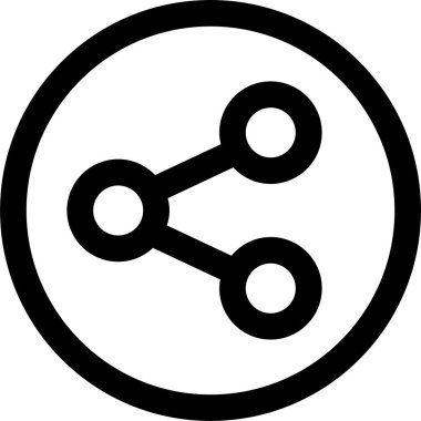 Paylaş. Web simgesi basit illüstrasyon