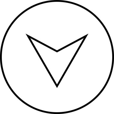 navigasyon simgesi işaret vektör çizimi