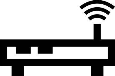 Wi-fi yönlendirici. Basit resimleme