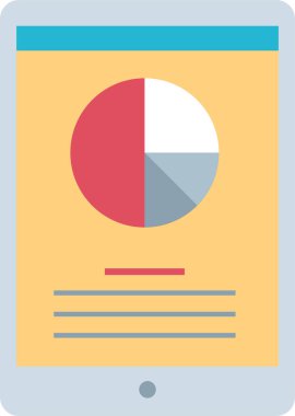 iş düz vektör simgesi