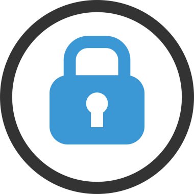 Basit simge, vektör illüstrasyonunu kilitle