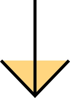 kullanıcı arayüzü ok simgesi, vektör illüstrasyonu