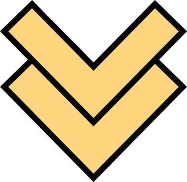 kullanıcı arayüzü ok simgesi, vektör illüstrasyonu