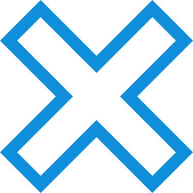 çapraz işaret simgesi vektör illüstrasyonu 