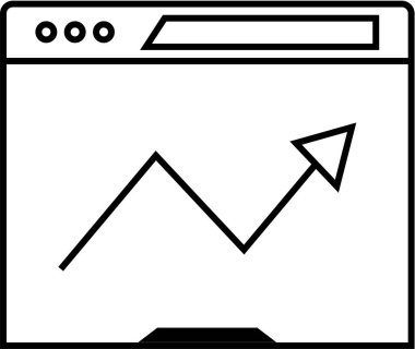 Basit web bilgi simgesi, vektör illüstrasyonu